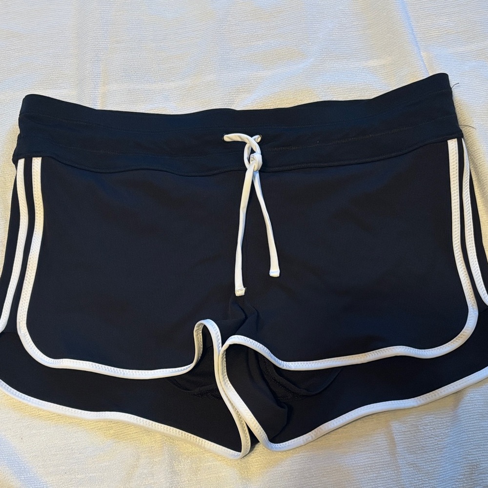 Athleta Black and White Athletic Shorts